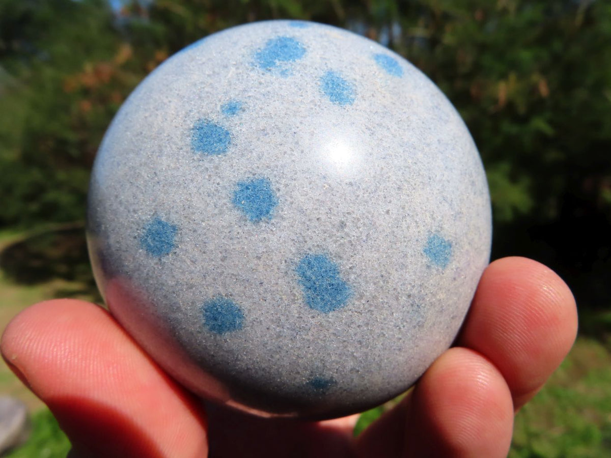 Polished Blue Spotted Spinel Spheres x 6 From Madagascar - TopRock