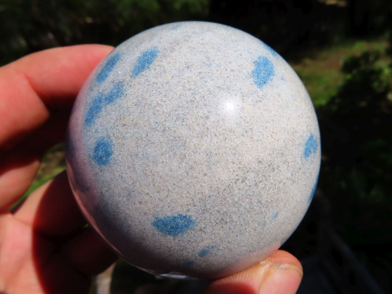 Polished Blue Spotted Spinel Spheres x 6 From Madagascar - TopRock