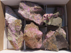 Natural Stichtite & Serpentine Specimens x 6 From Barberton, South Africa - TopRock