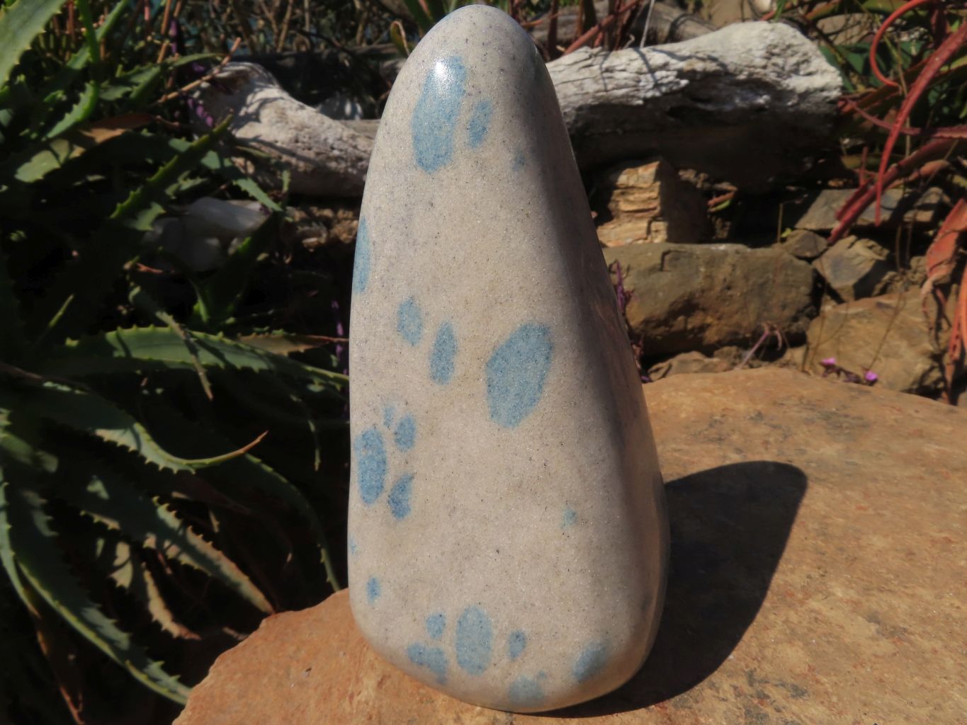 Polished Blue Spinel Standing Free Forms x 2 From Madagascar - TopRock