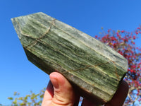 Polished Banded Green Fuchsite Crystal Points x 3 From Madagascar - TopRock