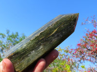 Polished Banded Green Fuchsite Crystal Points x 3 From Madagascar - TopRock