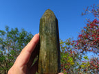 Polished Banded Green Fuchsite Crystal Points x 3 From Madagascar - TopRock