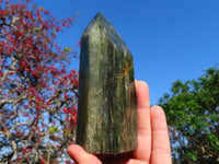 Polished Banded Green Fuchsite Crystal Points x 3 From Madagascar - TopRock