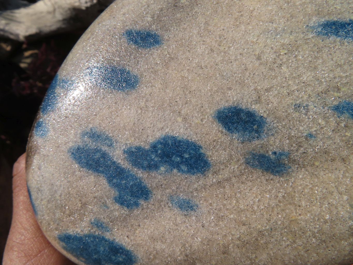 Polished Blue Spinel Standing Free Forms x 3 From Madagascar - TopRock