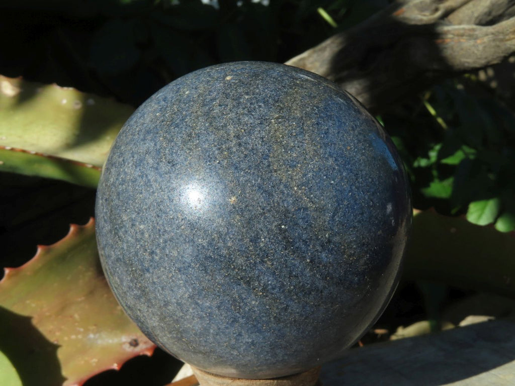 Polished Lovely Blue Lazulite Spheres x 2 From Ambatfinhandrana, Madagascar - TopRock
