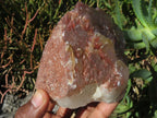 Natural Red Hematoid Quartz Clusters x 3 From Zimbabwe - TopRock