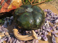 Polished Verdite Pumpkin Carving x 1 From Zimbabwe - TopRock