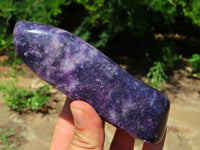 Polished Lepidolite Free Forms x 3 From Zimbabwe - TopRock