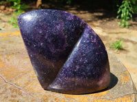 Polished Lepidolite Free Forms x 3 From Zimbabwe - TopRock