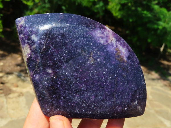 Polished Lepidolite Free Forms x 3 From Zimbabwe - TopRock