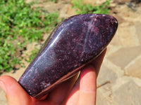 Polished Lepidolite Free Forms x 3 From Zimbabwe - TopRock