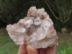 Natural Red Hematoid Phantom Quartz Clusters x 3 From Zimbabwe - TopRock