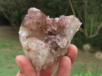 Natural Red Hematoid Phantom Quartz Clusters x 3 From Zimbabwe - TopRock