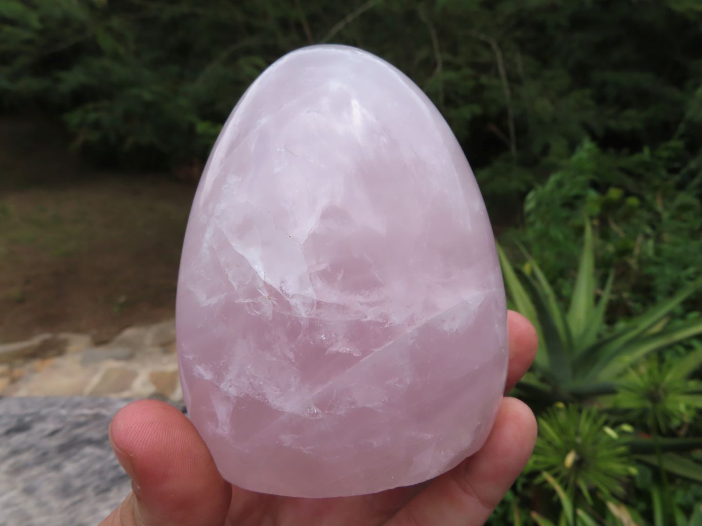 Polished Beautiful Rose Quartz Gemmy Standing Free Forms x 3 From Ambatondrazaka, Madagascar - TopRock