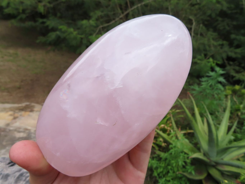 Polished Beautiful Rose Quartz Gemmy Standing Free Forms x 3 From Ambatondrazaka, Madagascar - TopRock