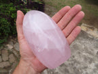 Polished Beautiful Rose Quartz Gemmy Standing Free Forms x 3 From Ambatondrazaka, Madagascar - TopRock