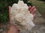 Natural White Phantom Quartz Clusters x 2 From Madagascar - TopRock