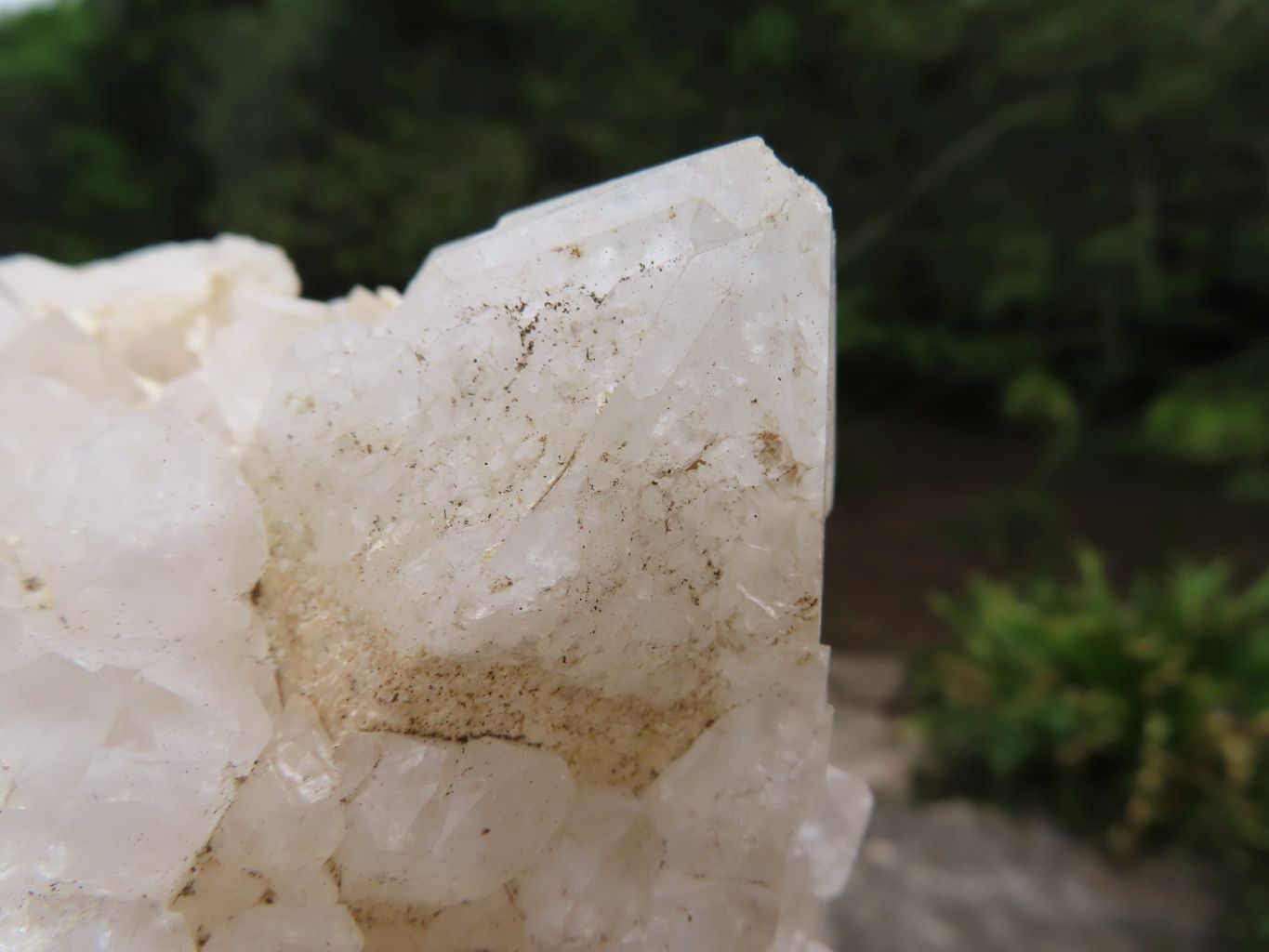 Natural White Phantom Quartz Clusters x 2 From Madagascar - TopRock