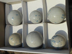 Polished Blue Spotted Spinel Spheres x 6 From Madagascar - TopRock
