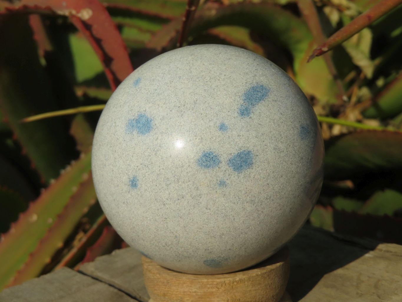 Polished Blue Spotted Spinel Spheres x 6 From Madagascar - TopRock