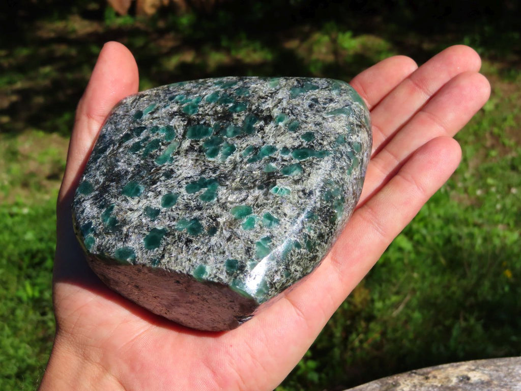 Polished Emeralds In Matrix Free Form x 1 From Zimbabwe - TopRock