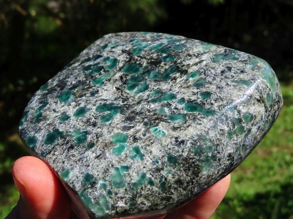 Polished Emeralds In Matrix Free Form x 1 From Zimbabwe - TopRock