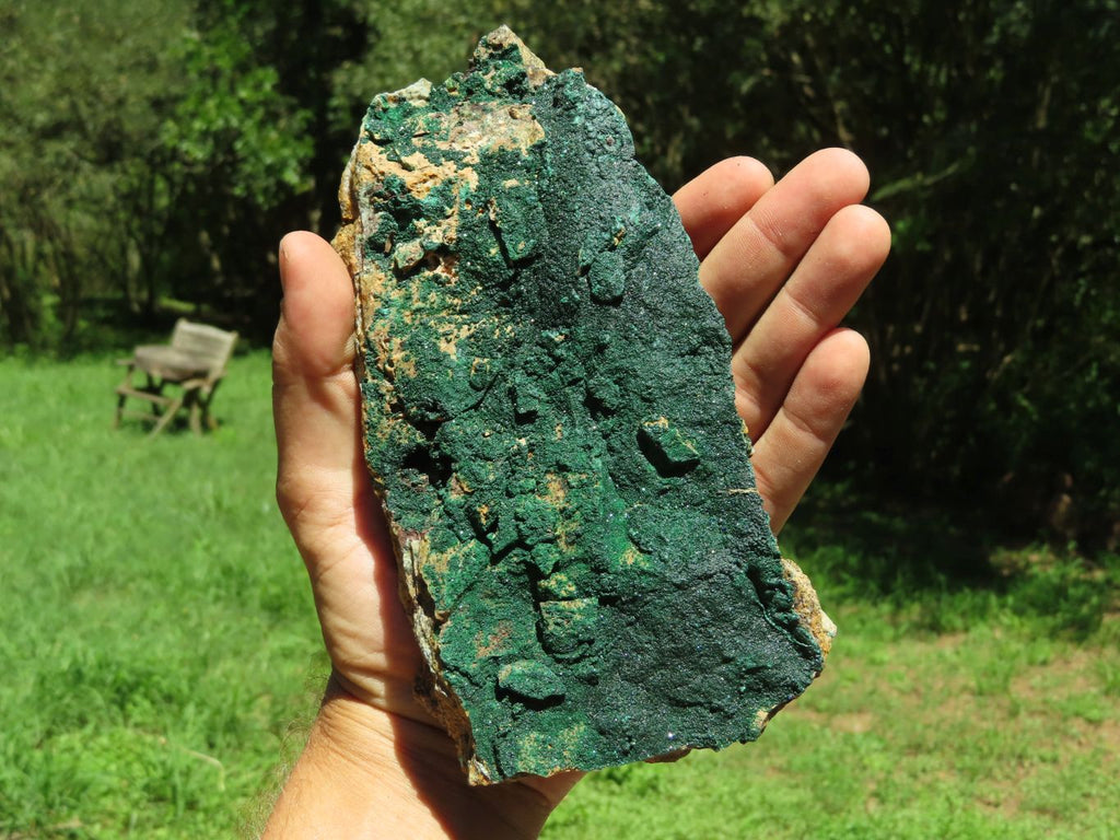 Natural Micro botryoidal Malachite on Matrix (Medium to Large Specimens ) x 2 From Congo - TopRock