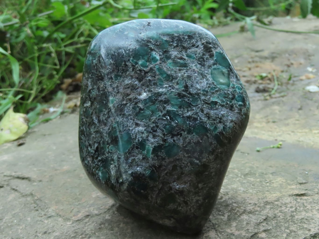 Polished Emeralds In Matrix Standing Free Form x 1 From Sandawana, Zimbabwe - TopRock