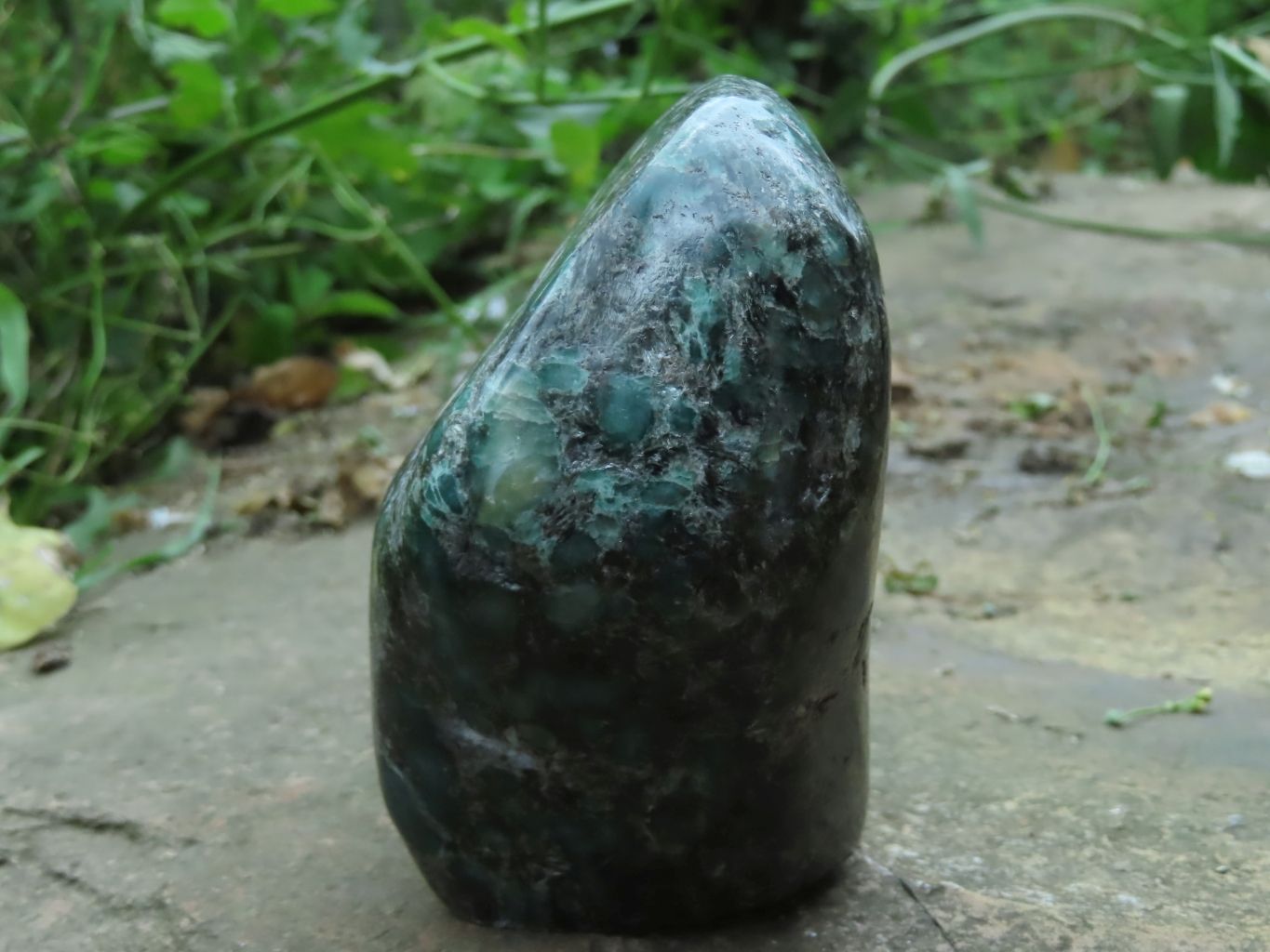 Polished Emeralds In Matrix Standing Free Form x 1 From Sandawana, Zimbabwe - TopRock