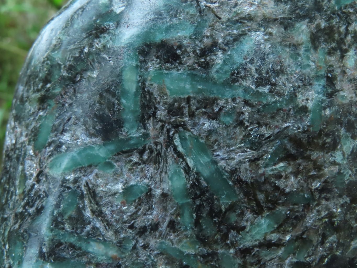 Polished Emeralds In Matrix Standing Free Form x 1 From Sandawana, Zimbabwe - TopRock