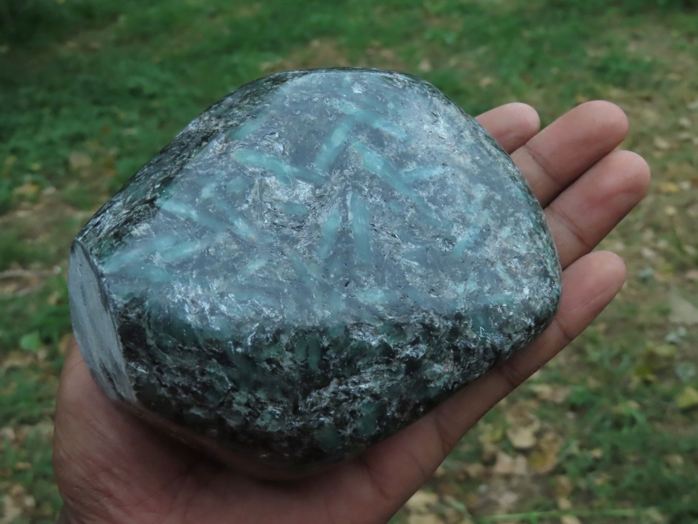 Polished Emeralds In Matrix Standing Free Form x 1 From Sandawana, Zimbabwe - TopRock