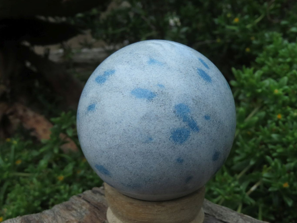 Polished Small Blue Spotted Spinel Spheres x 6 From Madagascar - TopRock