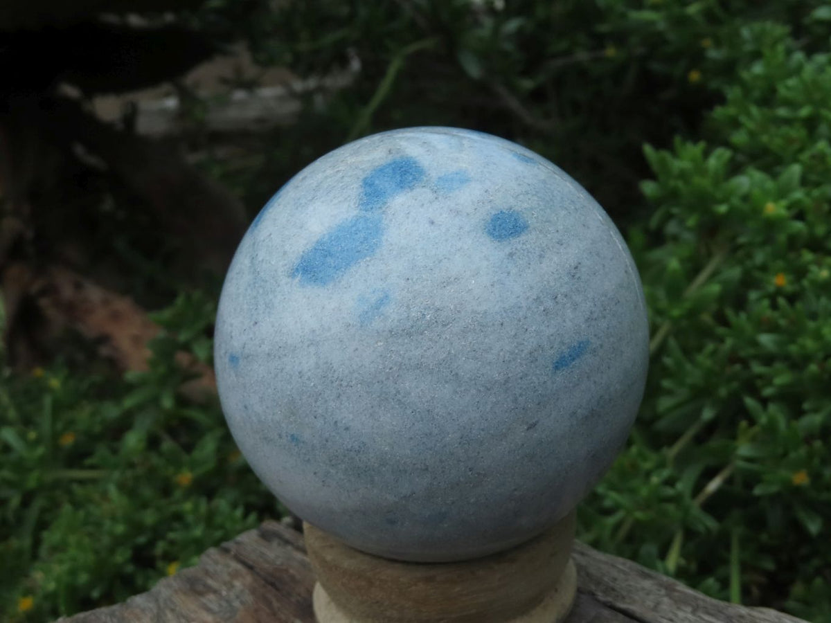 Polished Small Blue Spotted Spinel Spheres x 6 From Madagascar - TopRock