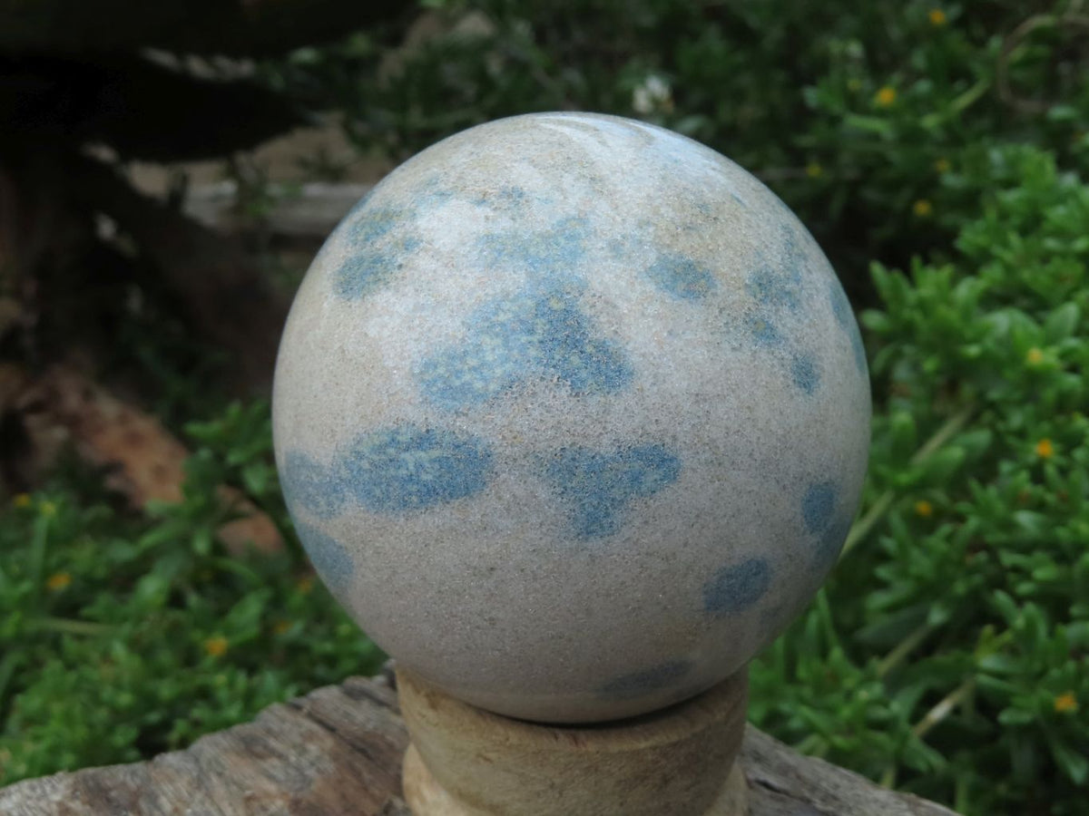 Polished Small Blue Spotted Spinel Spheres x 6 From Madagascar - TopRock