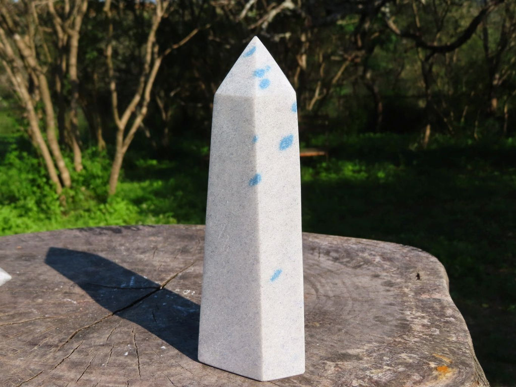 Polished Blue Spotted Spinel Crystal Points x 3 From Madagascar - TopRock