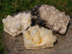 Natural Castle Quartz Clusters x 3 From Madagascar - TopRock