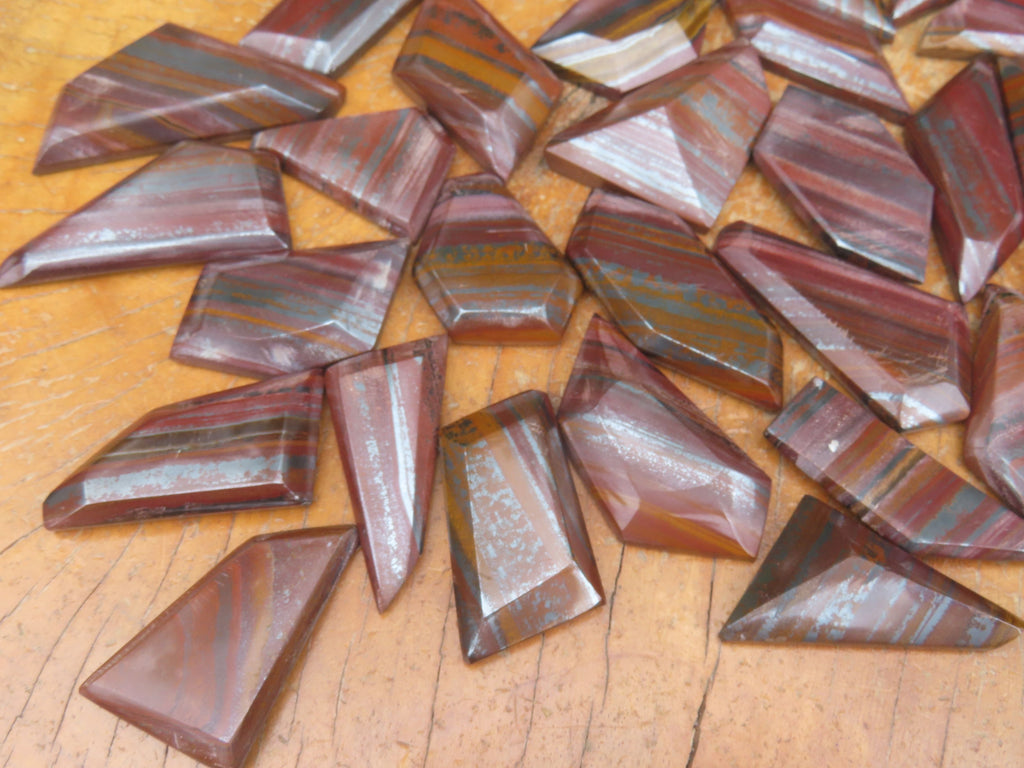 Polished Banded Tiger Iron Muggle Stone Jewellery Free Forms - Sold per Piece - From South Africa - TopRock