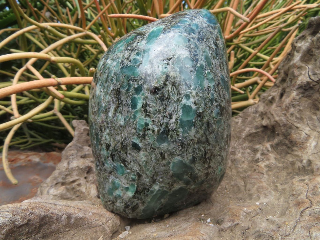 Polished Emeralds In Matrix Free Forms x 2 From Sandawana, Zimbabwe - TopRock