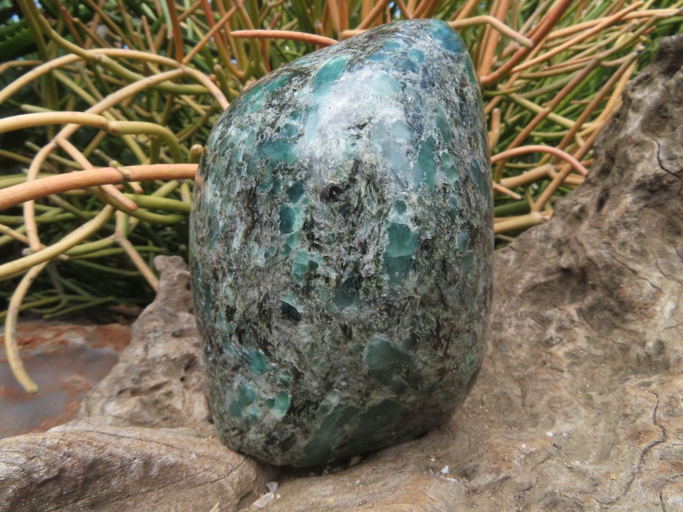 Polished Emeralds In Matrix Free Forms x 2 From Sandawana, Zimbabwe - TopRock