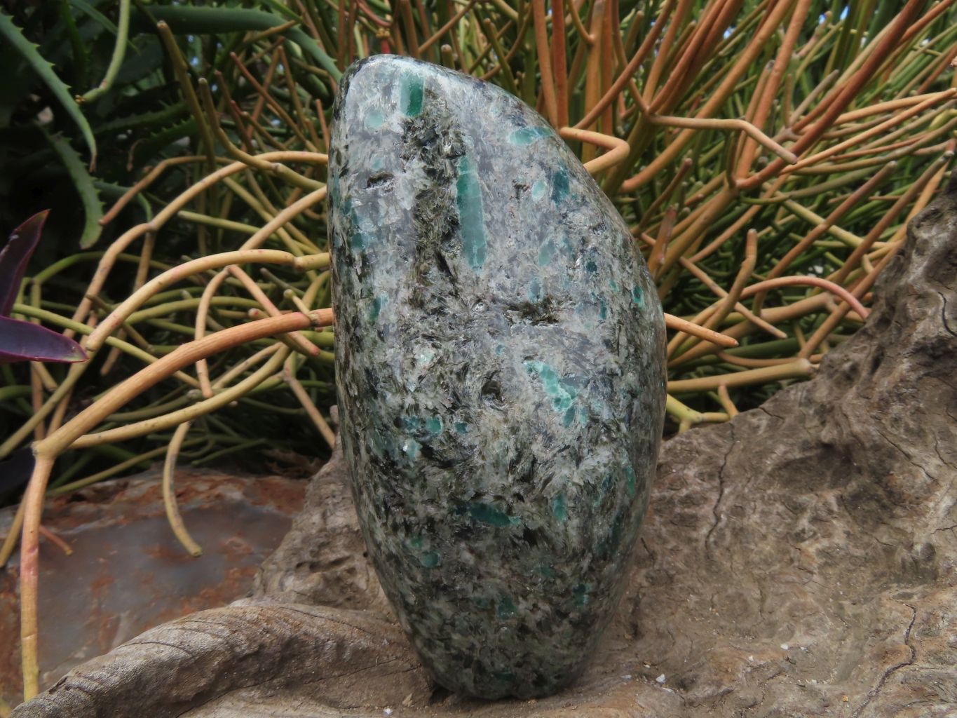 Polished Emeralds In Matrix Free Forms x 2 From Sandawana, Zimbabwe - TopRock