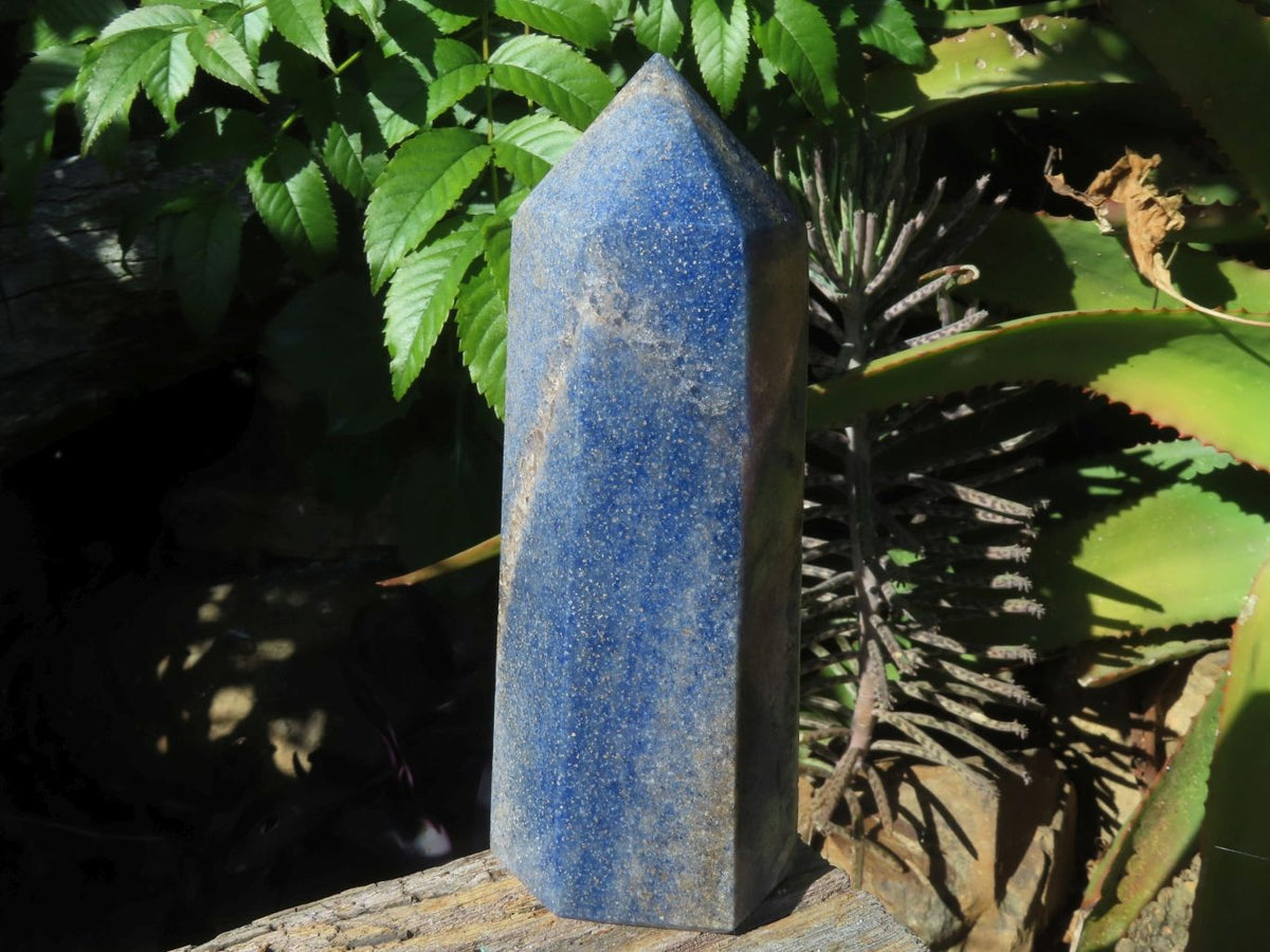 Polished Lazulite Crystal Points x 3 From Madagascar - TopRock