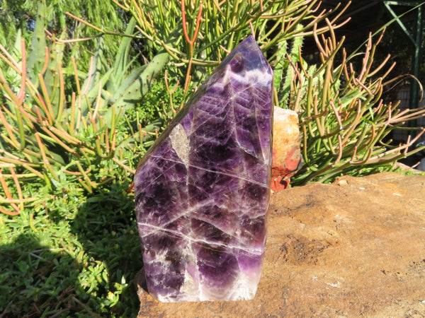 Polished  Chevron Amethyst Quartz Crystal x 1 From Zambia - TopRock