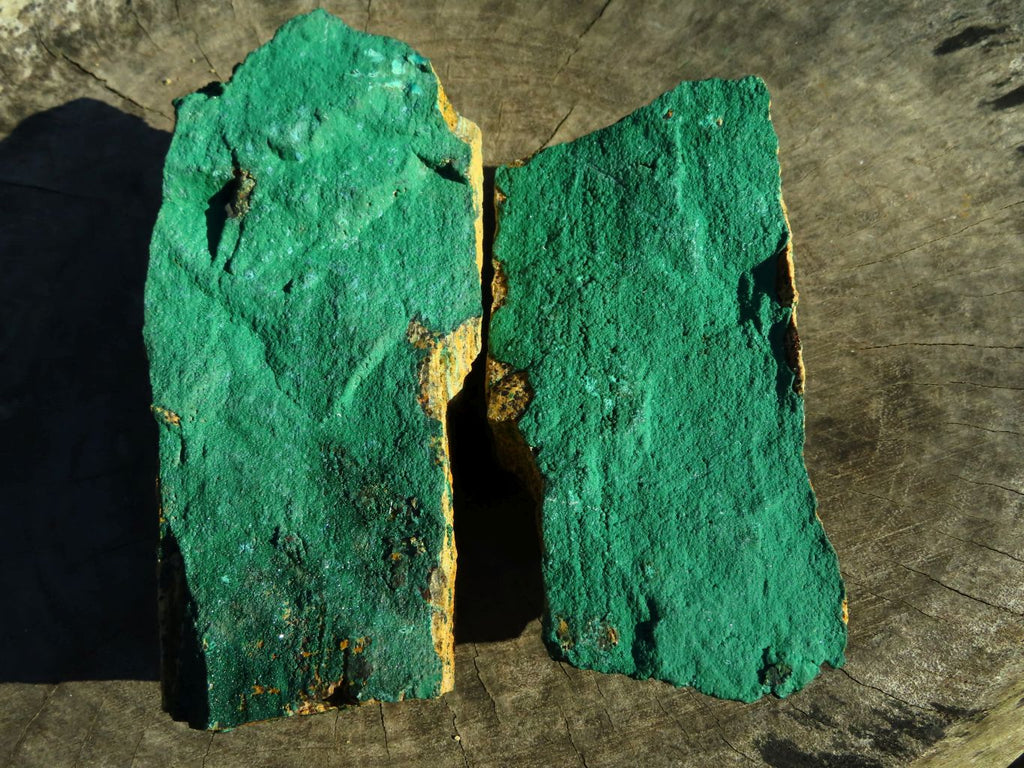 Natural Drusy Malachite Crystals on Matrix  x 2 From Tenke, Congo - TopRock