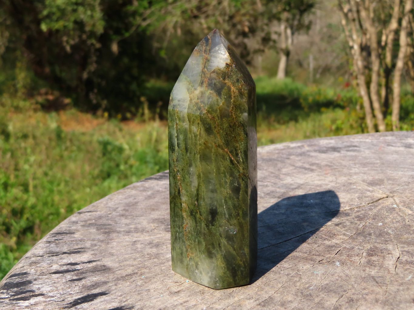 Polished Banded Green Fuchsite Crystal Points x 6 From Madagascar - TopRock