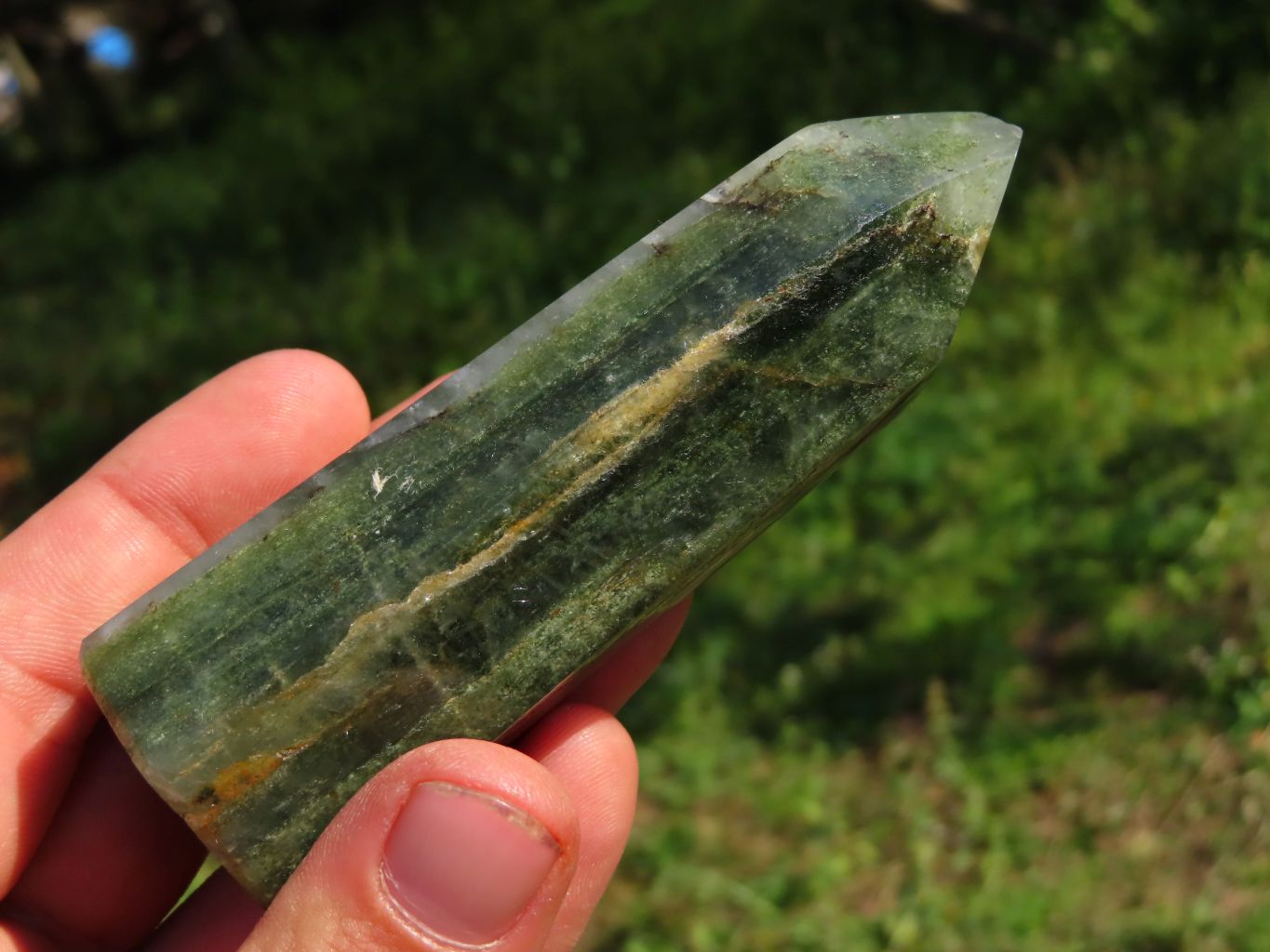 Polished Banded Green Fuchsite Crystal Points x 6 From Madagascar - TopRock