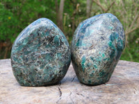 Polished Emeralds In Matrix Free Forms x 2 From Sandawana, Zimbabwe - TopRock