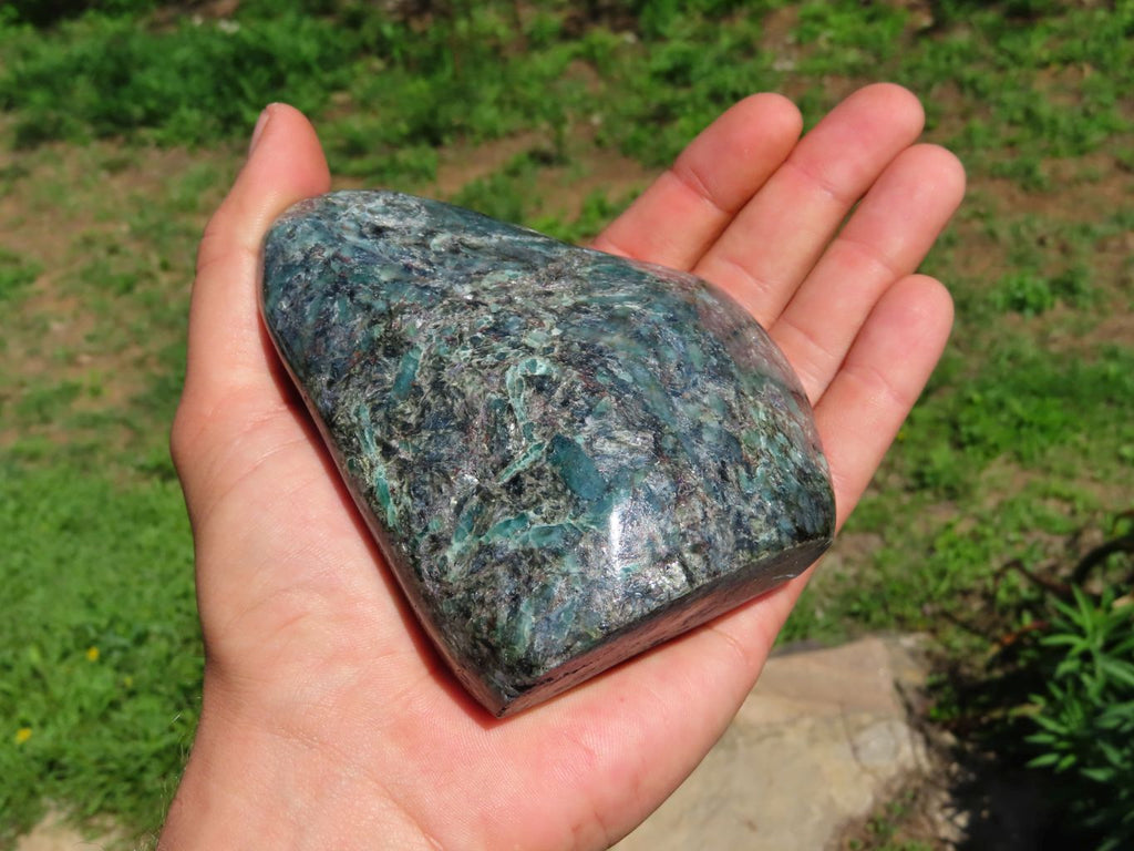 Polished Emeralds In Matrix Free Forms x 2 From Zimbabwe - TopRock
