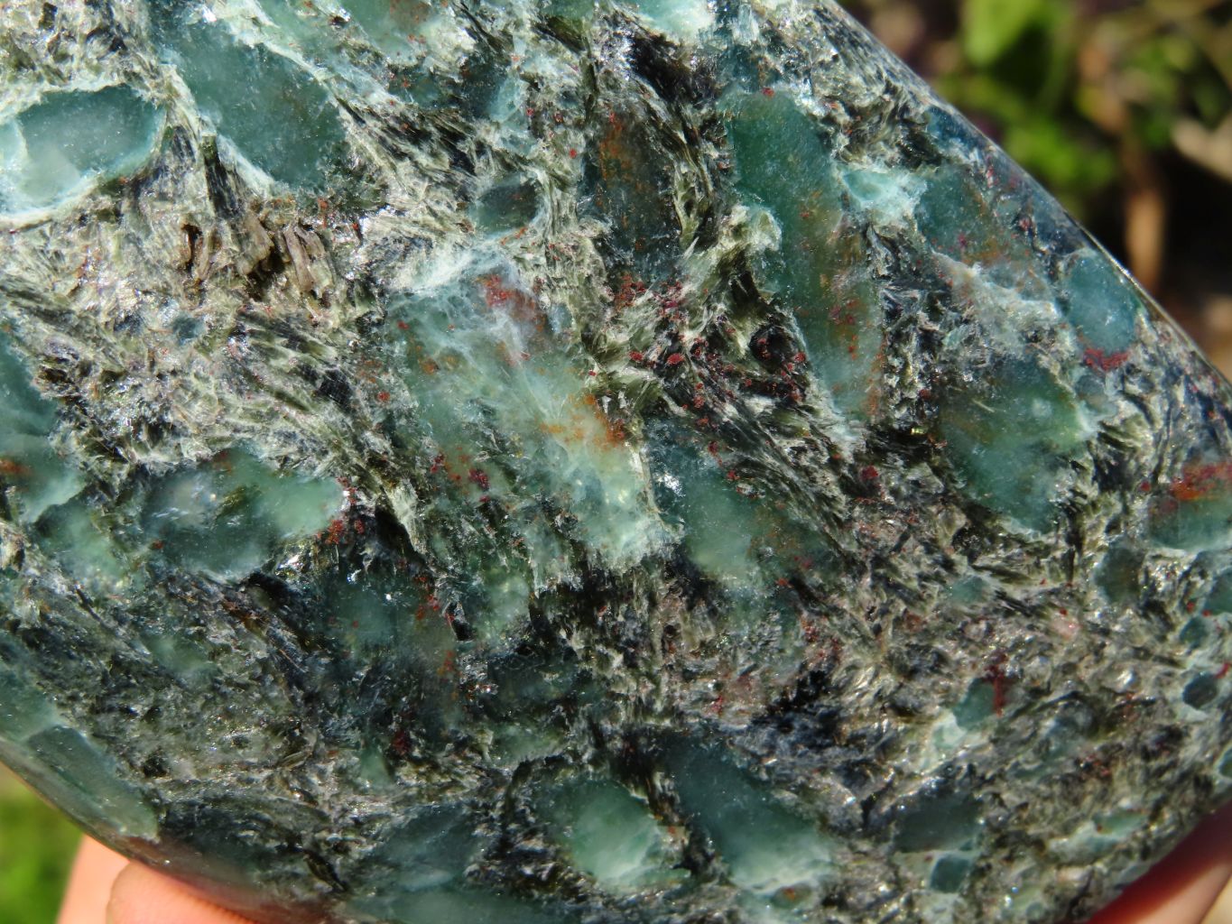 Polished Emeralds In Matrix Free Forms x 2 From Zimbabwe - TopRock