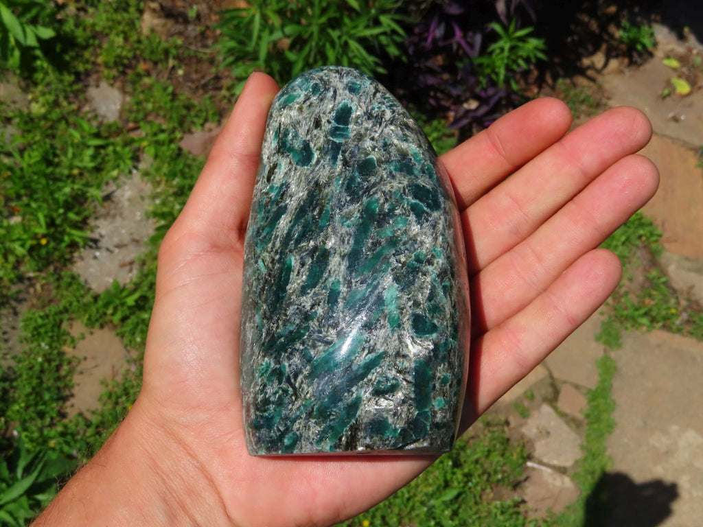 Polished Emeralds In Matrix Free Forms x 2 From Zimbabwe - TopRock